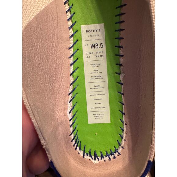 Rothy’s Almond Demi Flat Mules in Vanilla Bean Size 8.5 - Picture 4 of 9